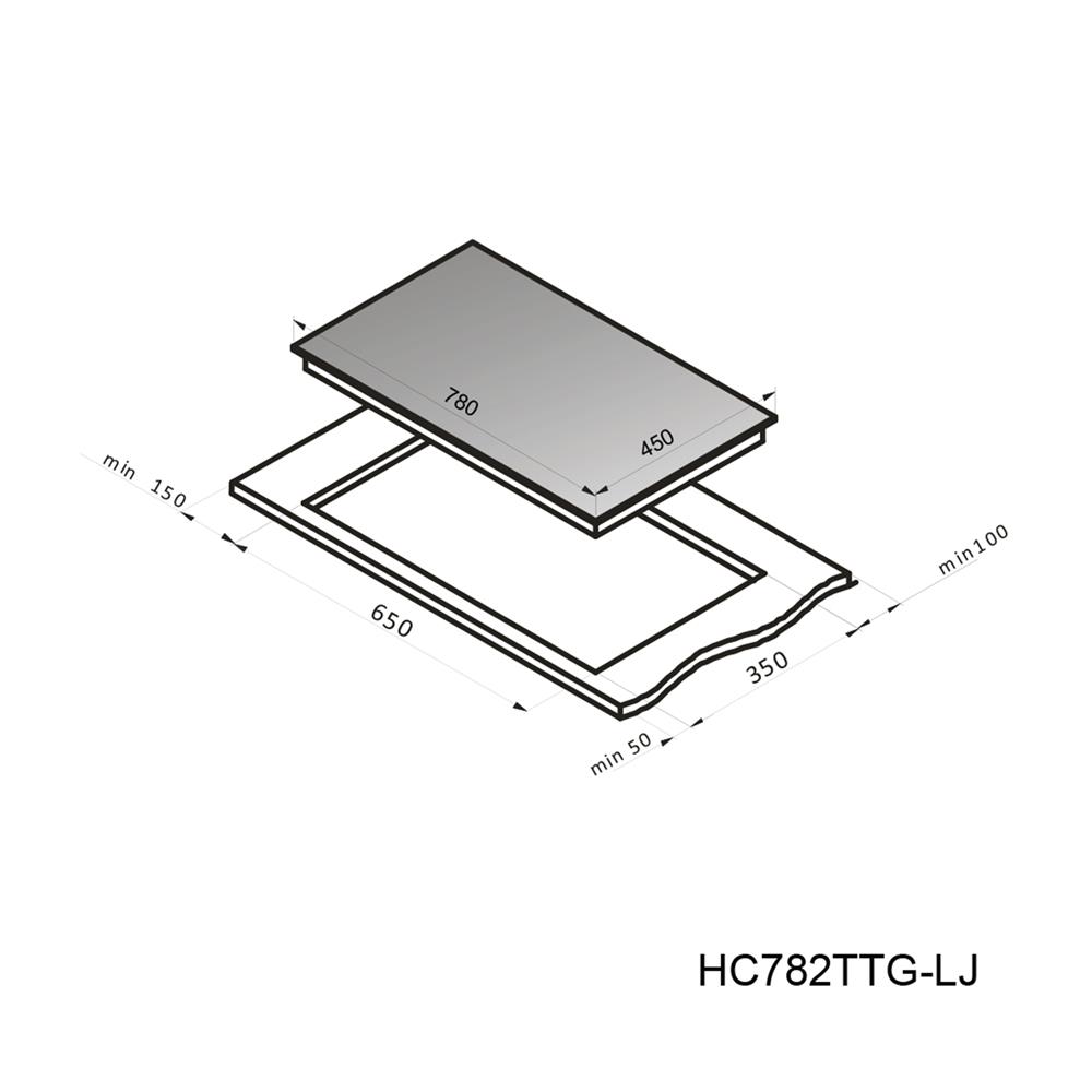 เตาฝังแก๊ส TECNOGAS HC782TTG-LJ 78 ซม.
