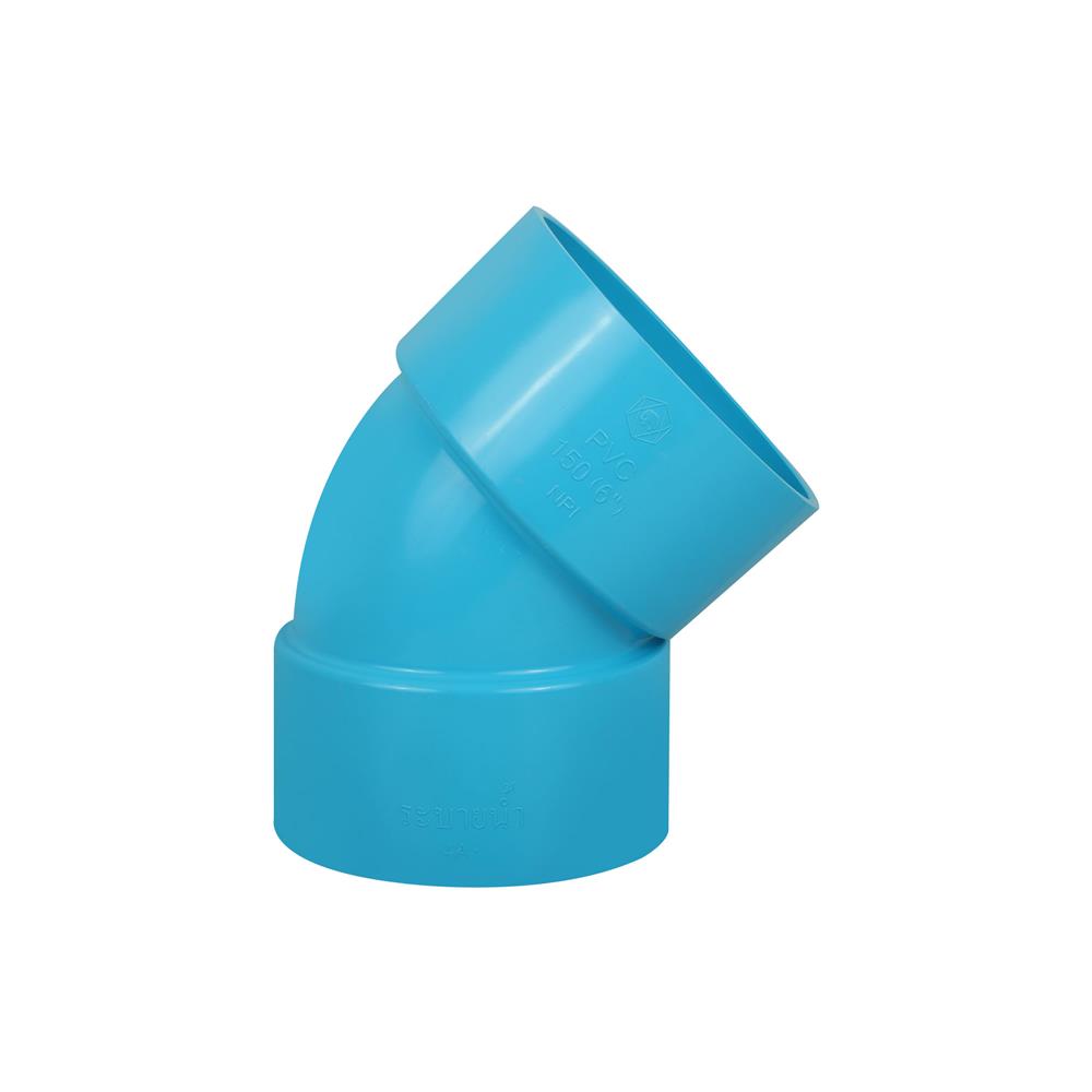 ข้องอบาง 45 องศา SCG 150 6 นิ้ว สีฟ้า