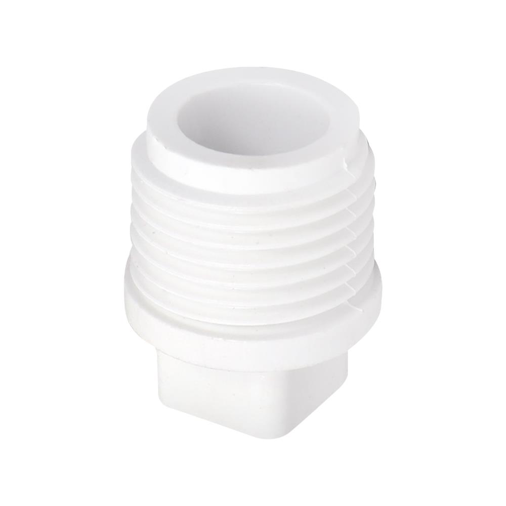 ปลั๊กอุดเกลียวนอก ท่อน้ำไทย 1/2 นิ้ว สีขาว