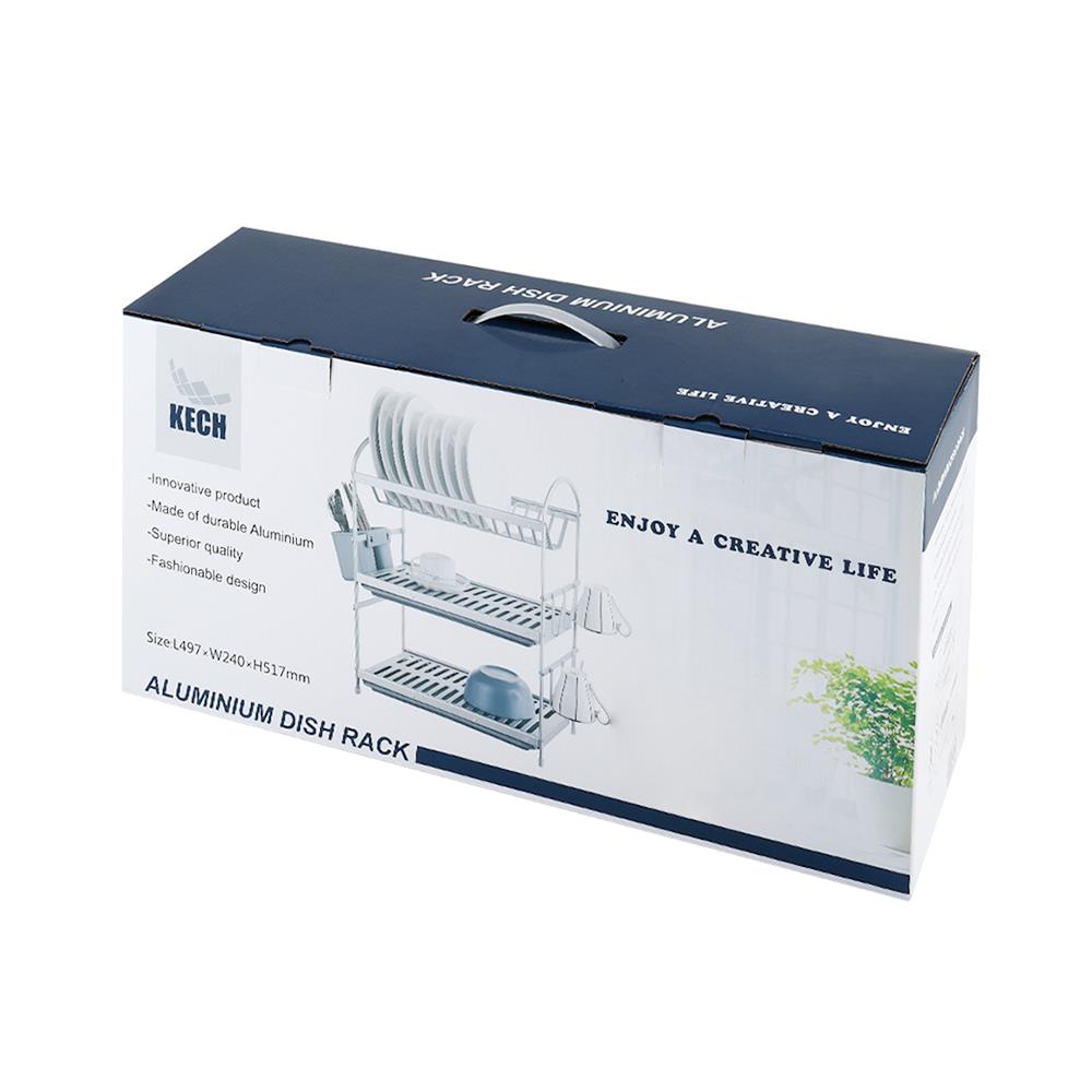 ชั้นคว่ำจานอะลูมิเนียม 3 ชั้น KECH CLASSICO