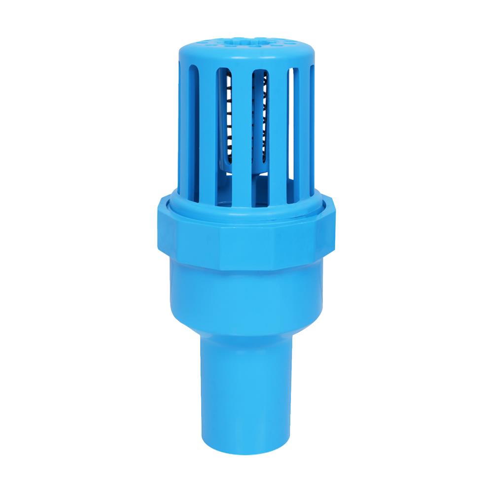 ฟุตวาล์ว หัวกะโหลก PVC ท่อน้ำไทย&nbsp;25 2 นิ้ว สีฟ้า