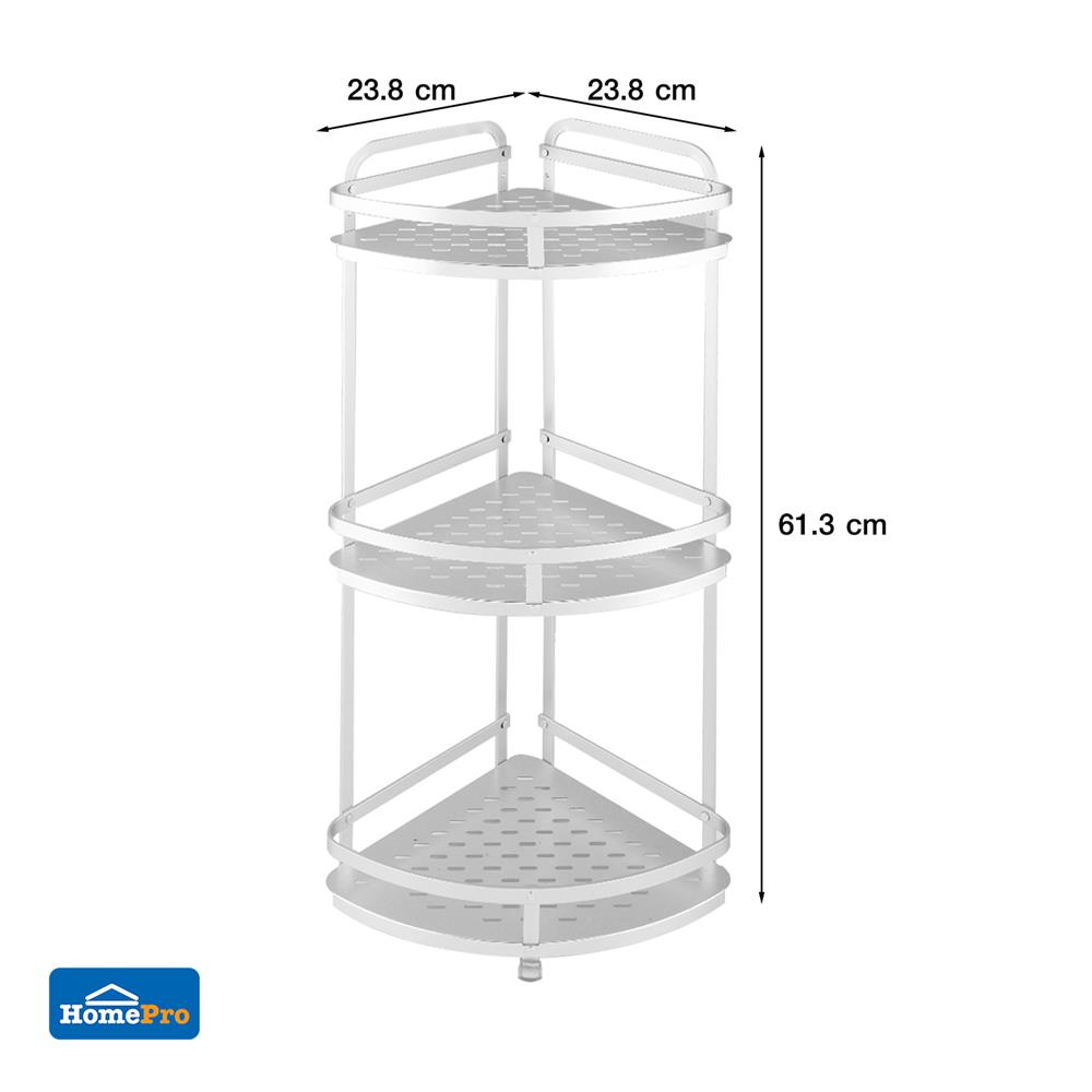 ชั้นเข้ามุมอลูมิเนียม3ชั้น CLASSICO KECH