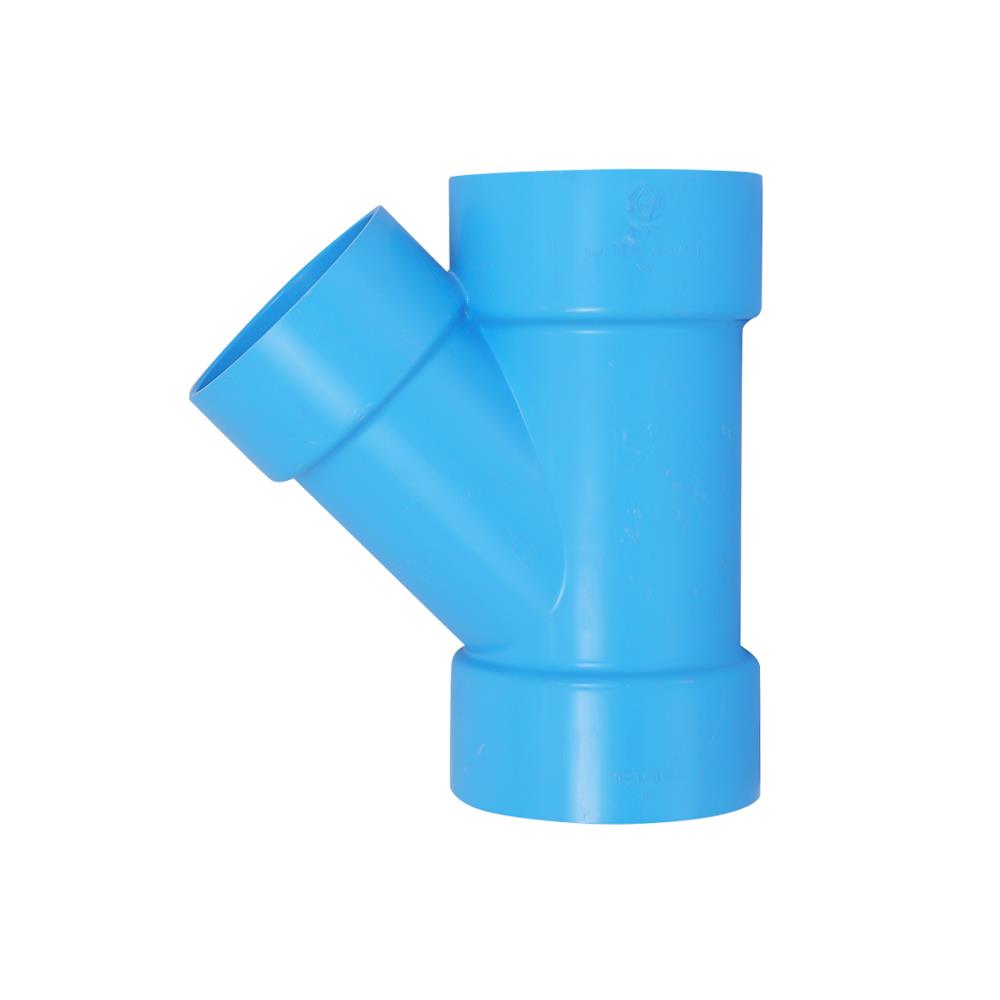 ข้อต่อสามทางวายลด-บาง SCG 3 นิ้วx2 1/2 นิ้ว สีฟ้า