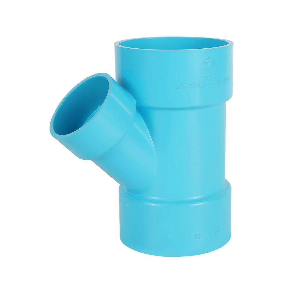 ข้อต่อสามทางวายลด-บาง SCG 2 1/2 นิ้วx1 1/2 นิ้ว สีฟ้า