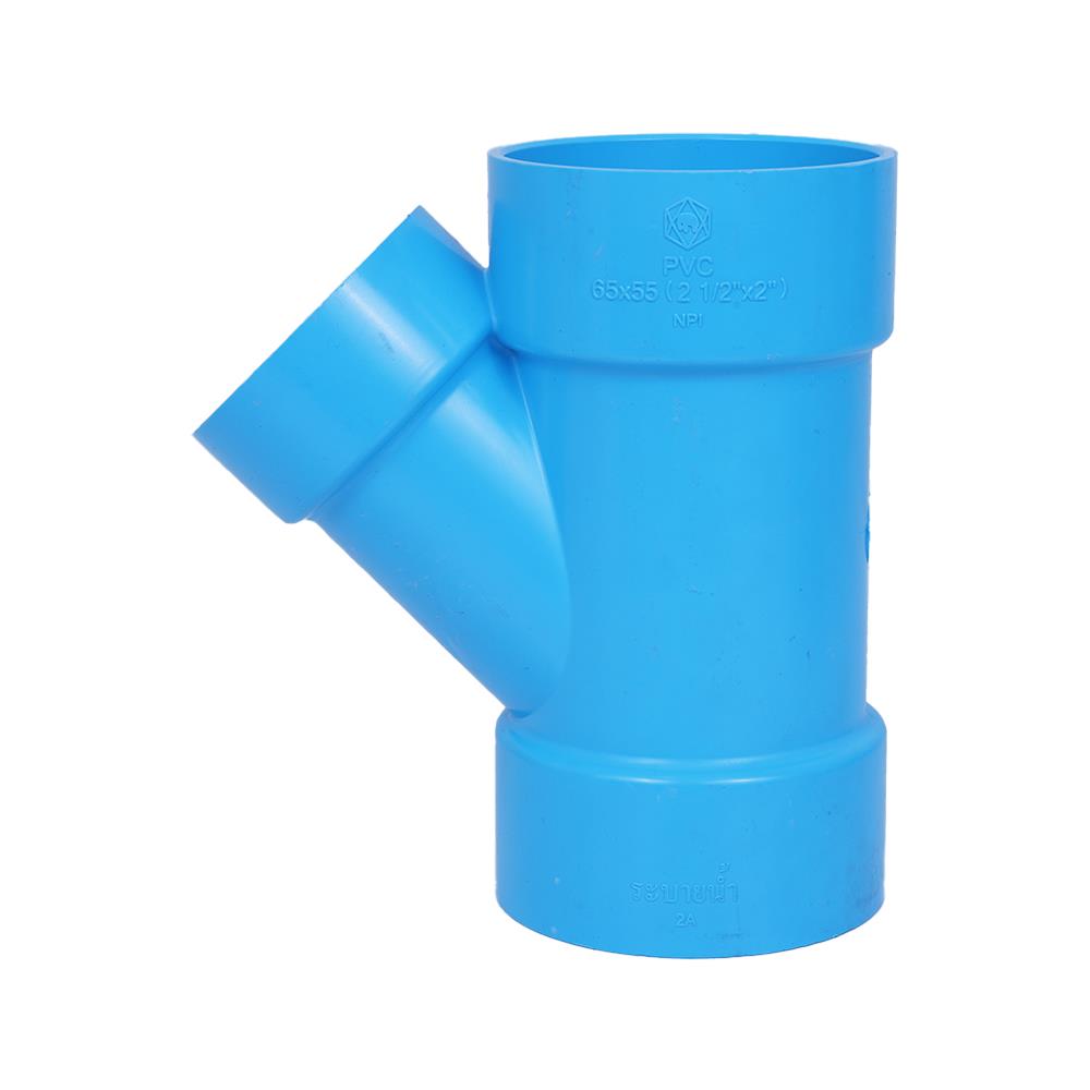 ข้อต่อสามทางวายลด-บาง SCG 2 1/2 นิ้วx2 นิ้ว สีฟ้า