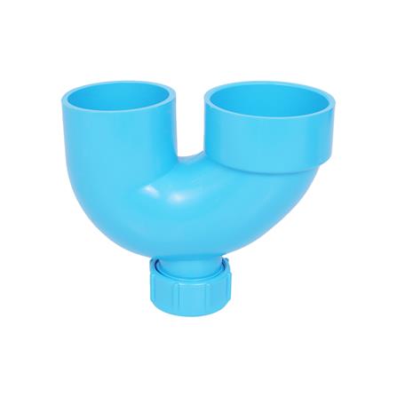 ท่อ U-TRAP PVC (มีช่องระบาย) SCG 55 2 นิ้ว สีฟ้า_0