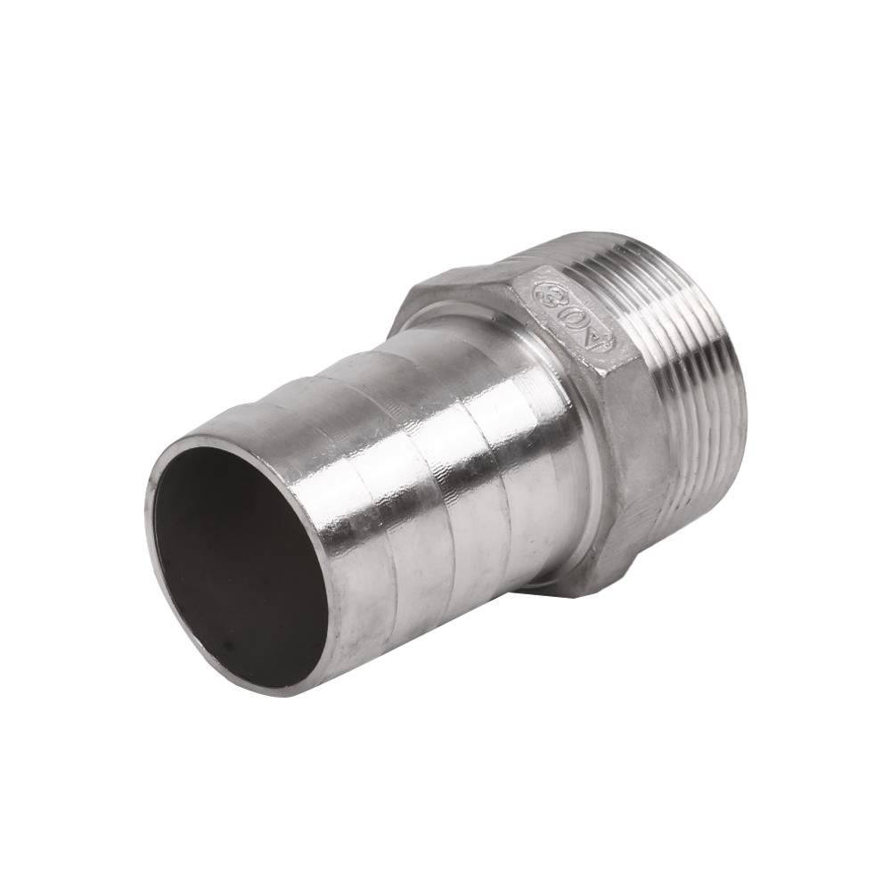 ข้อต่อตรงเกลียวในทองเหลือง ท่อน้ำไทย 3/4 นิ้ว สีขาว