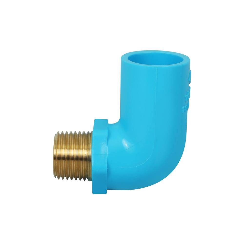 ข้องอ 90 องศา เกลียวนอก ท่อน้ำไทย 1/2 นิ้ว สีฟ้า