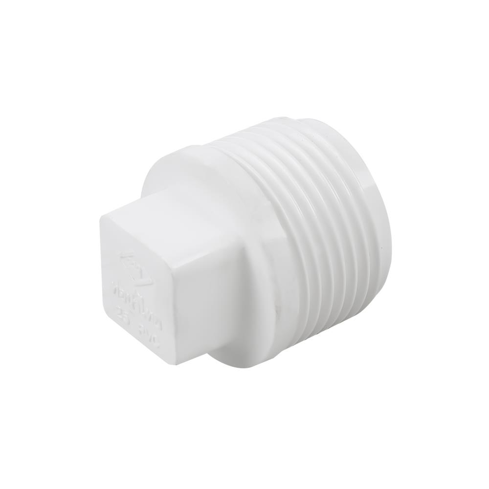 ปลั๊กอุดเกลียวนอก ท่อน้ำไทย 1 นิ้ว สีขาว