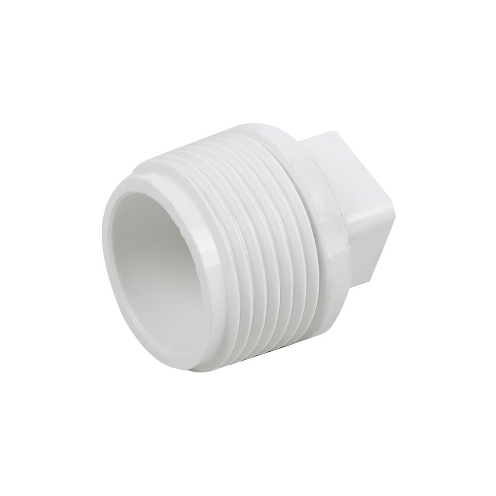 ปลั๊กอุดเกลียวนอก ท่อน้ำไทย 1 นิ้ว สีขาว