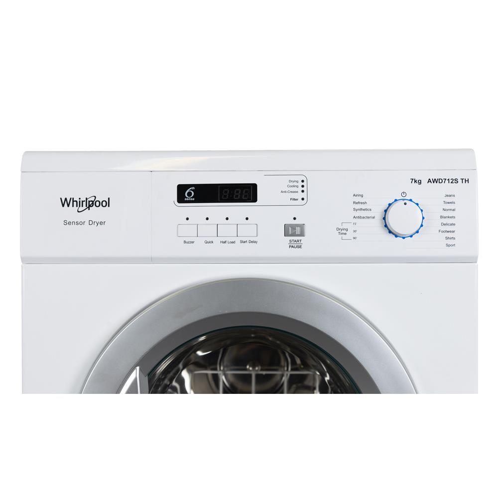 เครื่องอบผ้าฝาหน้า WHIRLPOOL AWD712S TH 7 กก.