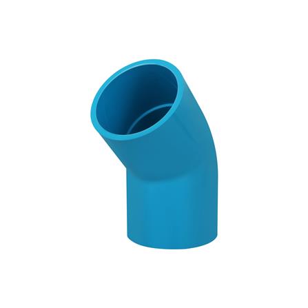 ข้องอ 45 องศา ท่อน้ำไทย 4 นิ้ว สีฟ้า