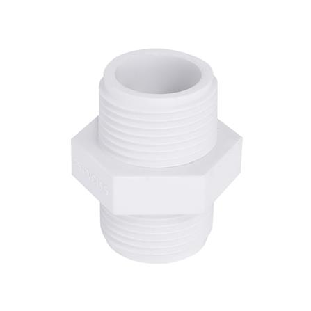 นิปเปิ้ล PVC เกลียวนอก ท่อน้ำไทย 1 นิ้ว สีขาว_1