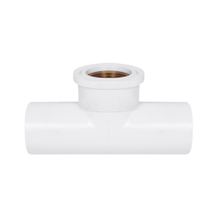 สามทางเกลียวในทองเหลือง ท่อน้ำไทย 3/4 นิ้ว สีขาว_1