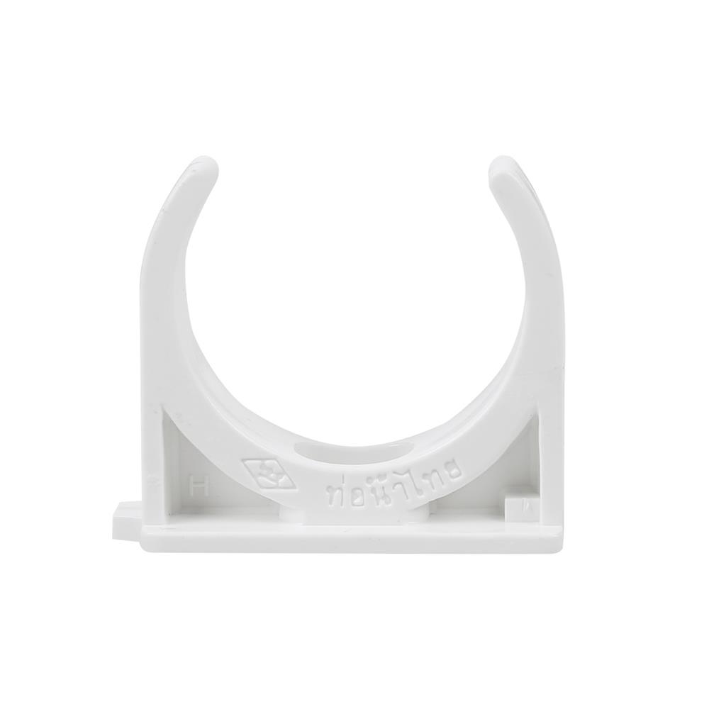 คลิปก้ามปู PVC ท่อน้ำไทย 1 นิ้ว สีขาว