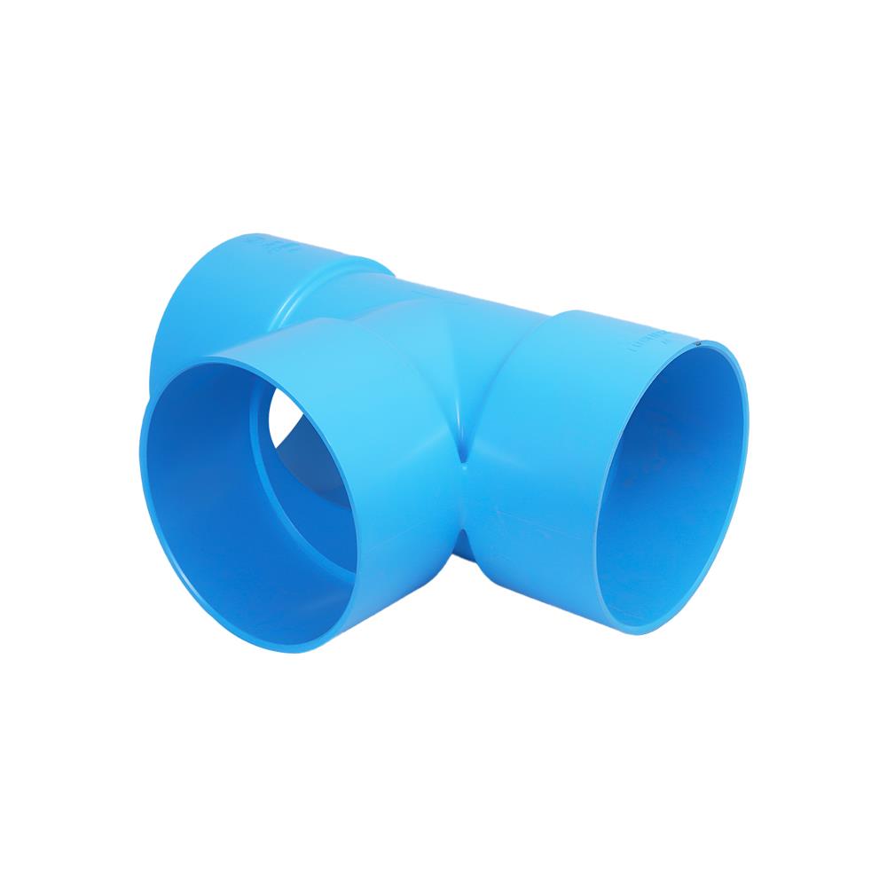 สามทาง-บาง PVC SCG 8 นิ้ว สีฟ้า