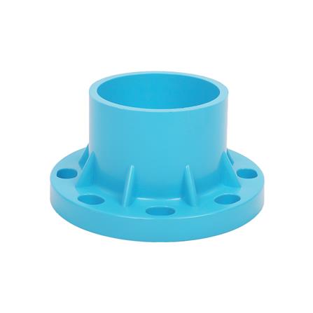 ข้อต่อตรงหน้าจาน PVC SCG 4 นิ้ว สีฟ้า