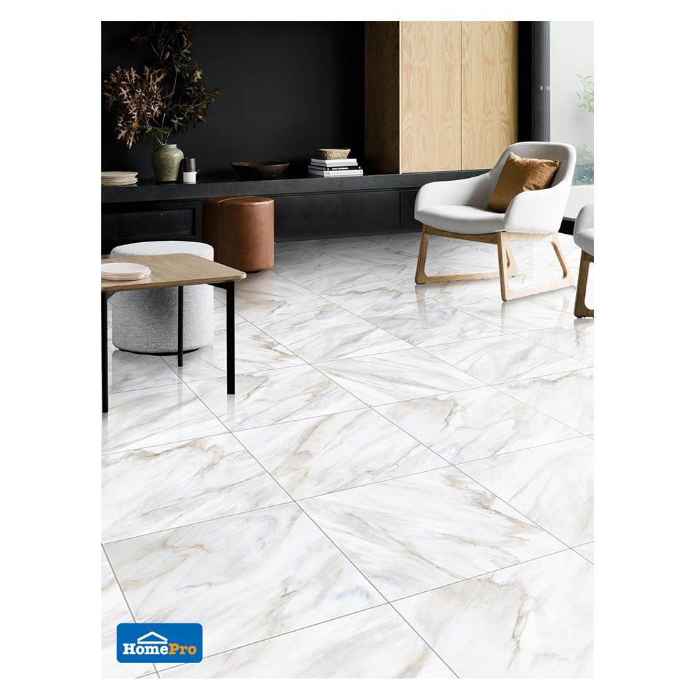 กระเบื้องพื้น 16x16 นิ้ว COTTO มิราเบล ขาว EXC PM