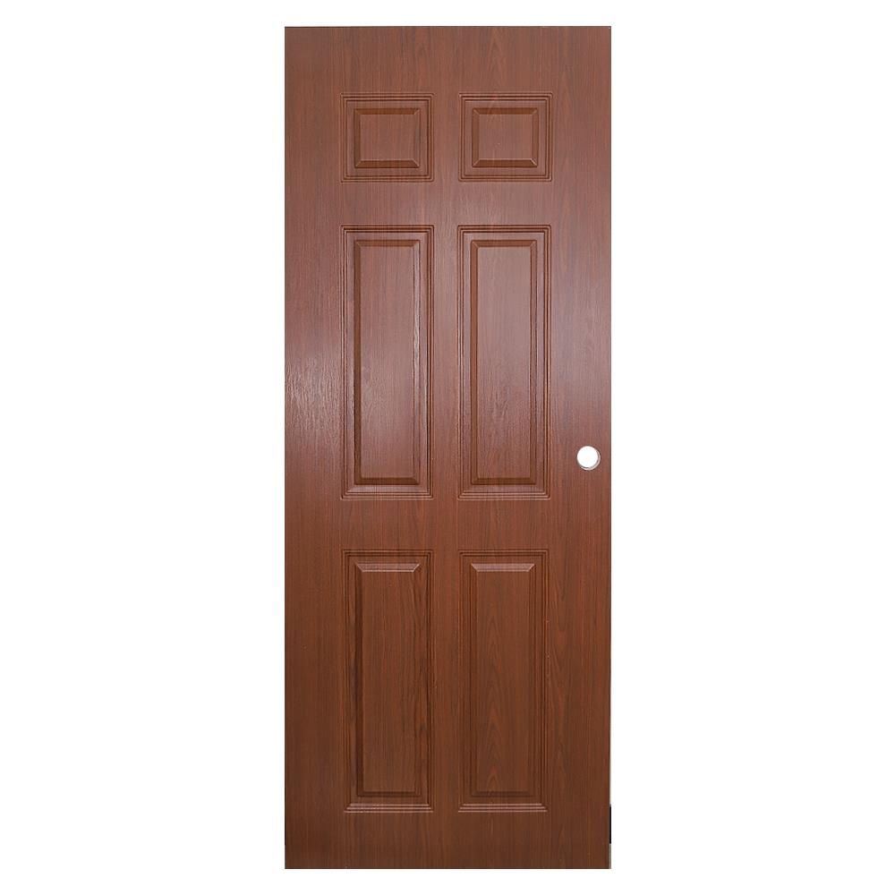 ประตูภายใน UPVC MODERNWOOD LMWR003 80X200 ซม. สีน้ำตาล เจาะลูกบิด