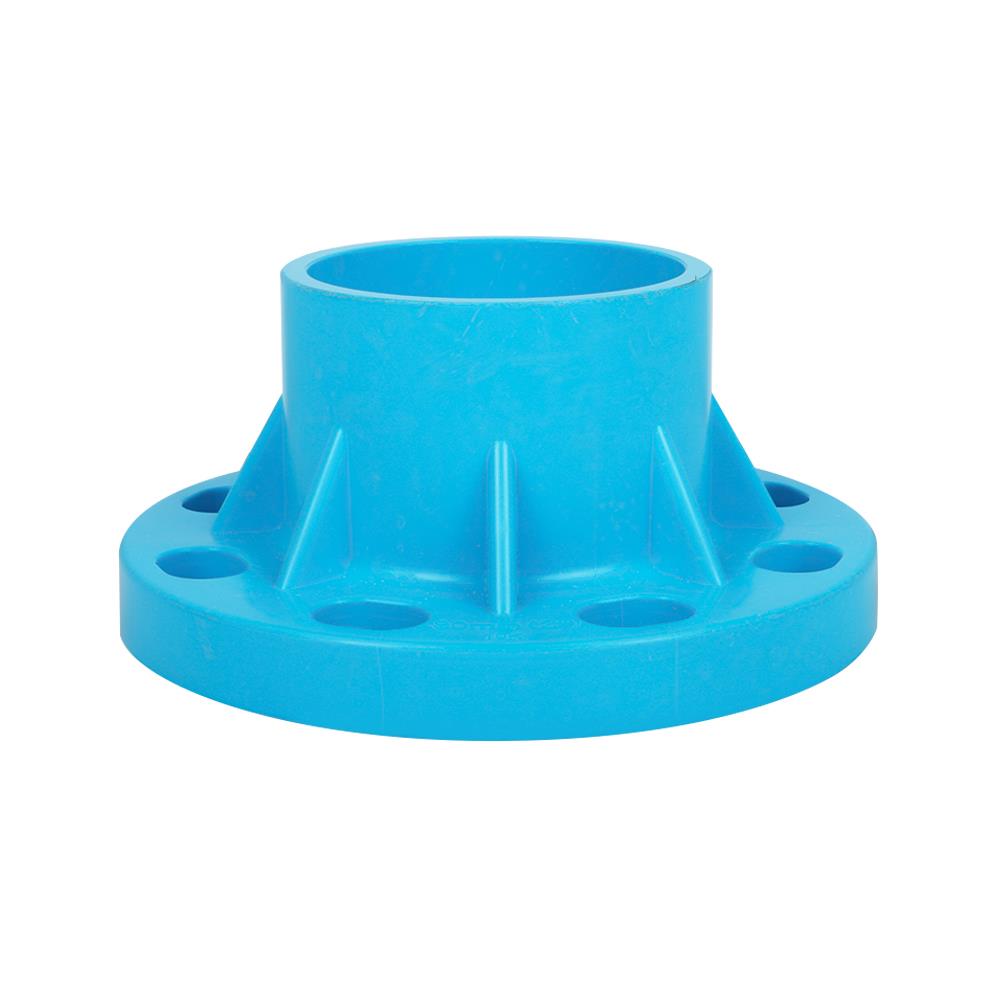 ข้อต่อตรงหน้าจาน PVC SCG 3 นิ้ว สีฟ้า