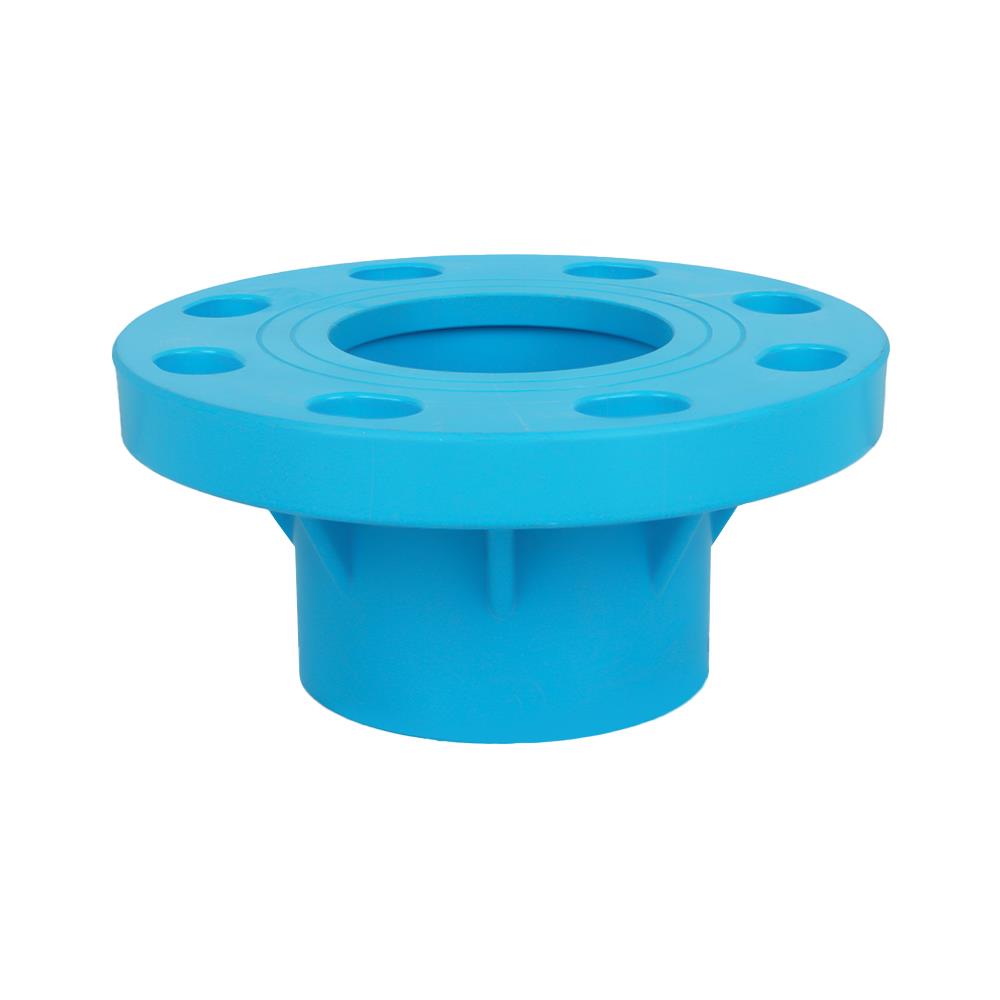 ข้อต่อตรงหน้าจาน PVC SCG 3 นิ้ว สีฟ้า