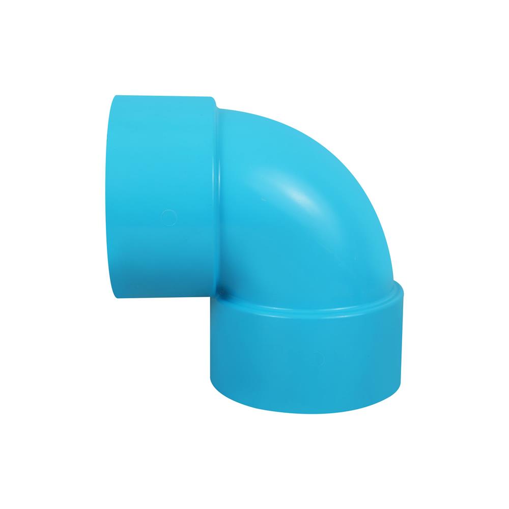 ข้องอ 90 องศา บาง SCG 150 มม. 6 นิ้ว สีฟ้า