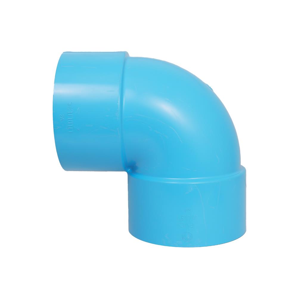 ข้องอ 90 องศา บาง SCG 200 มม. 8 นิ้ว สีฟ้า