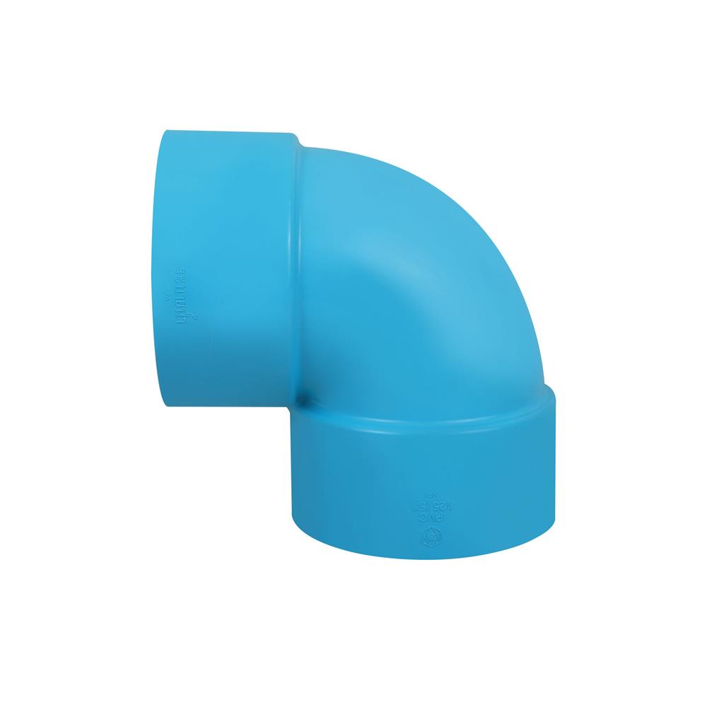 ข้องอ 90 องศา บาง SCG 125 มม. 5 นิ้ว สีฟ้า