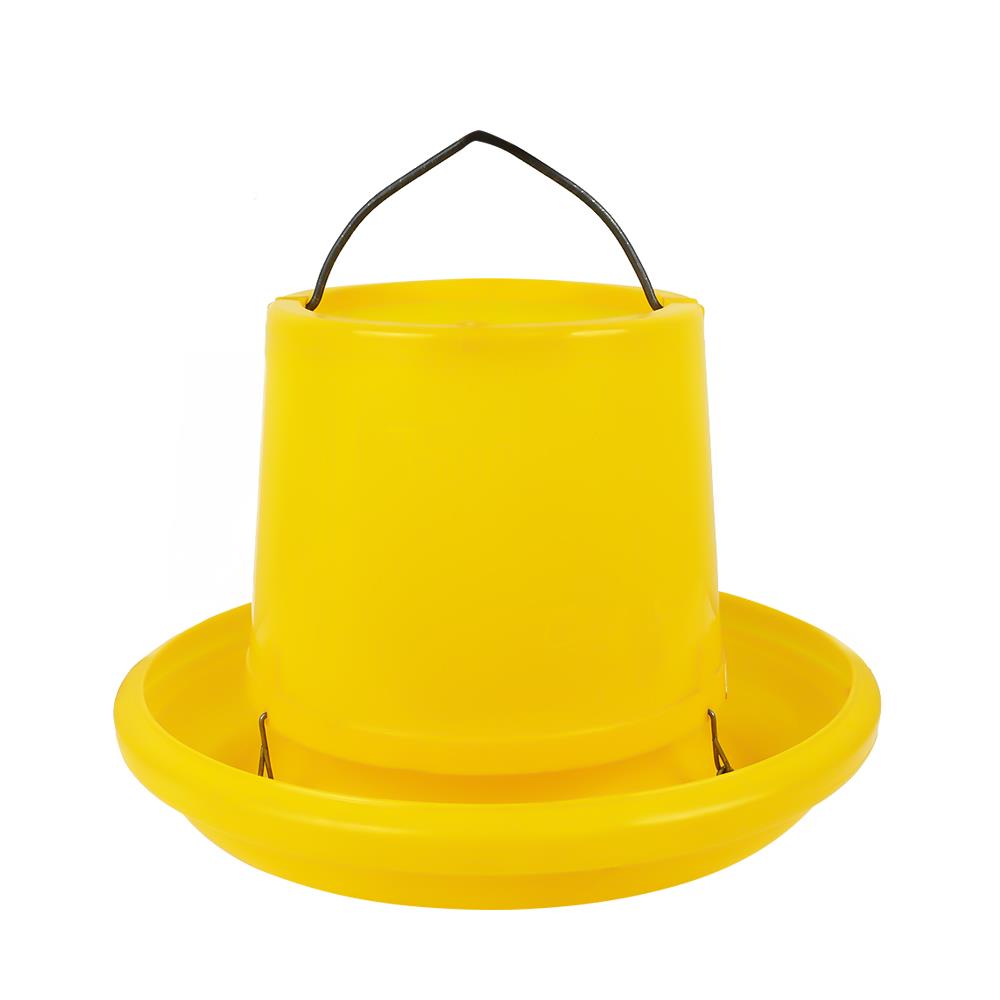 ถังอาหารไก่ 8 นิ้ว สีเหลือง