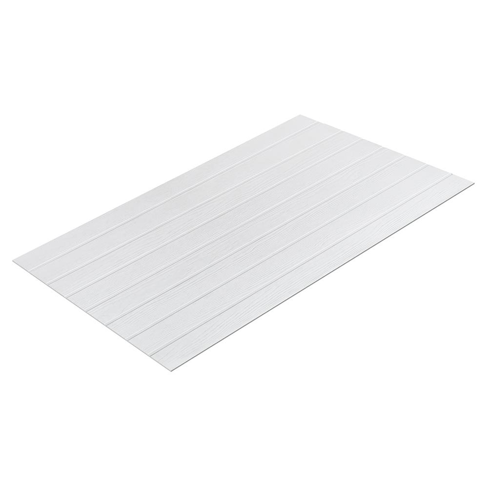 บอร์ด งานฝ้า DURAONE เซาะร่องลายไม้ U หน้า 6 นิ้ว 120X240X0.6 ซม. สีซีเมนต์