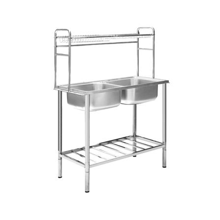 ซิงค์ขาตั้ง 2 หลุม DYNA HOME DH1050GB สเตนเลส_1