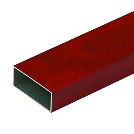 อะลูมิเนียมกล่อง MT 3/4 x 2 นิ้ว สีไม้สักแดง_0