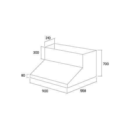 เครื่องดูดควันกระโจม TECNOPLUS HDTITAN90SS 90 ซม._1