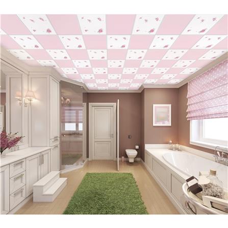 แผ่นฝ้ายิปซัม GYPROC โปรคลีน คัลเลอร์ 60X60X0.8 ซม. สีมุกชมพู (แพ็ก 10 ชิ้น)_1