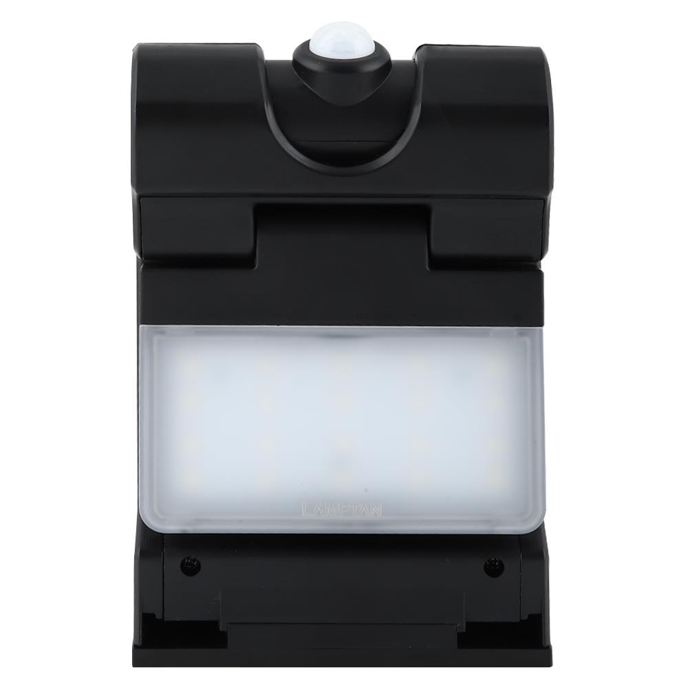 ไฟผนังภายนอก SOLAR LAMPTAN SENSOR SWING 3 วัตต์ DAYLIGHT สีดำ