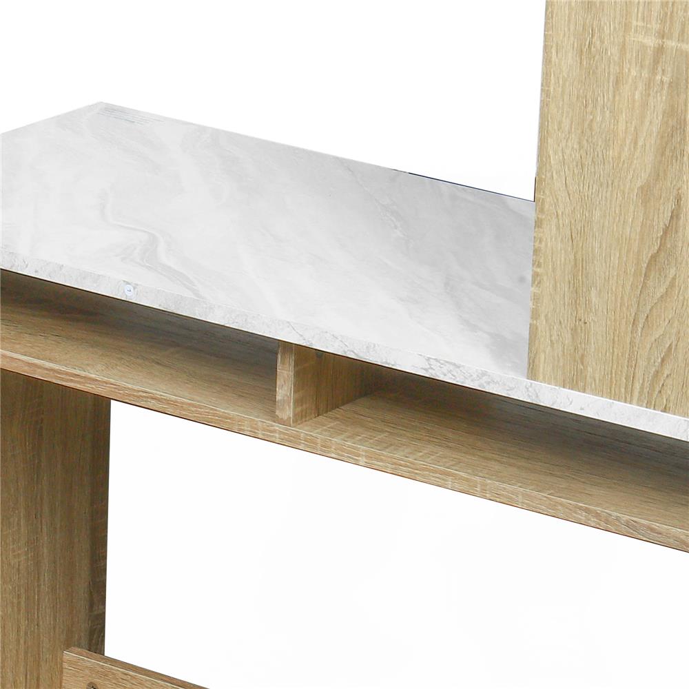 โต๊ะทำงาน INHOME TS9000 สีโซลิดโอ๊ค/หินขาว