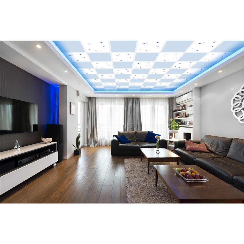 แผ่นฝ้ายิปซัม GYPROC โปรคลีน คัลเลอร์ 60X60X0.8 ซม. สีฟ้านภา (แพ็ก 10 ชิ้น)