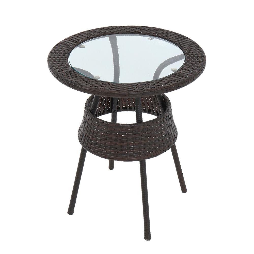 ชุดสนามหวายเทียม 2 ที่นั่ง ME LIVING RATTAN สีน้ำตาล