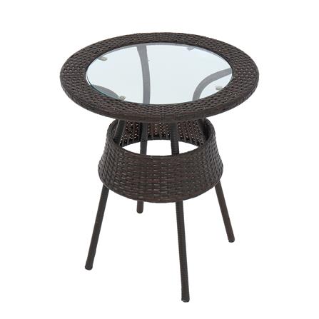 ชุดสนามหวายเทียม 2 ที่นั่ง ME LIVING RATTAN สีน้ำตาล_2