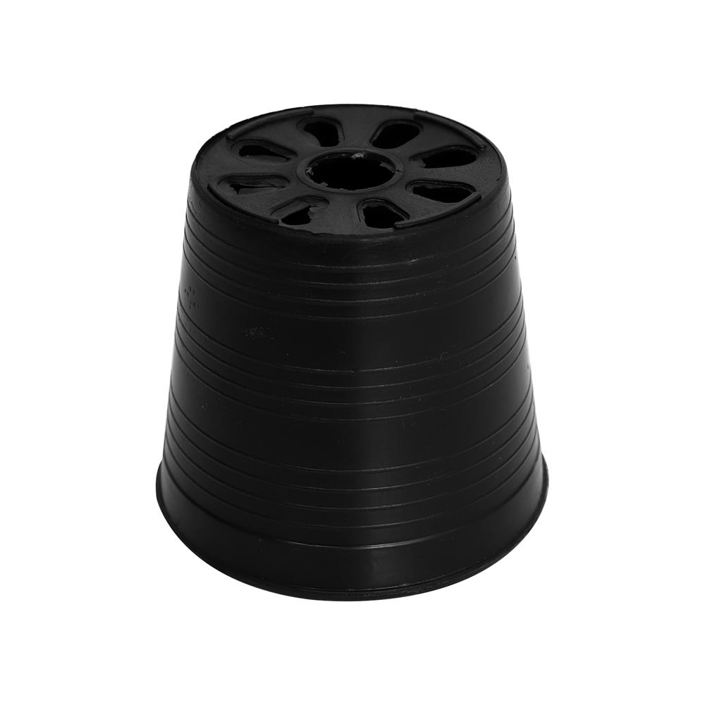 กระถางพลาสติกปากกลม PNP 3 นิ้ว สีดำ