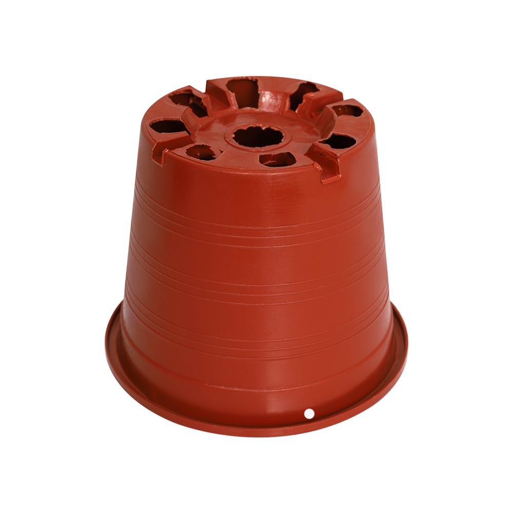 กระถางพลาสติกปากกลม PNP 5 นิ้ว สีอิฐ