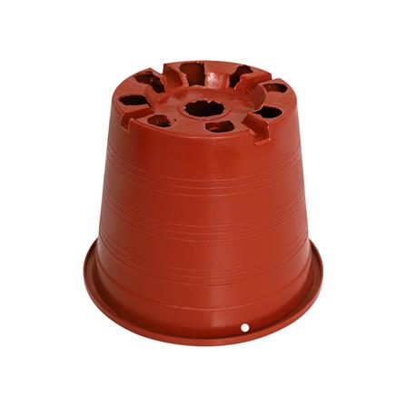 กระถางพลาสติกปากกลม PNP 5 นิ้ว สีอิฐ_1