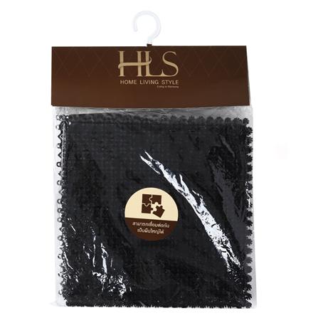 พรมเช็ดเท้าดักฝุ่น HOME LIVING STYLE JOINT 29X29 ซม. สีดำ_2