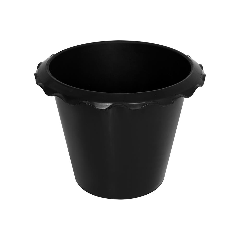 กระถางบัวปากจีบ PNP 12 นิ้ว สีดำ