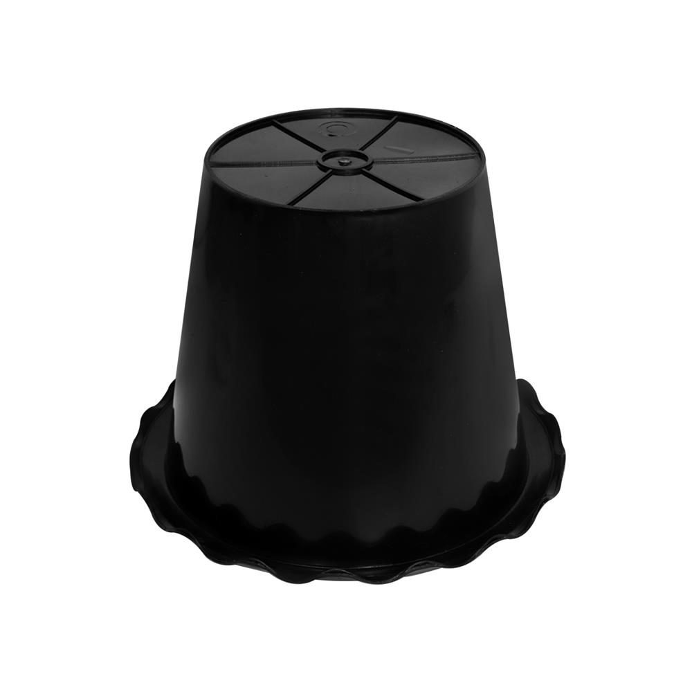 กระถางบัวปากจีบ PNP 12 นิ้ว สีดำ