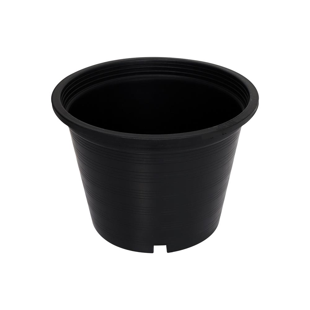 กระถางพลาสติกปากกลม PNP 10 นิ้ว สีดำ แพ็ก 50 ชิ้น