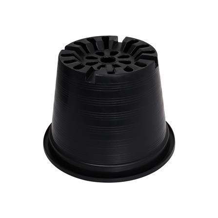 กระถางพลาสติกปากกลม PNP 10 นิ้ว สีดำ แพ็ก 50 ชิ้น_1