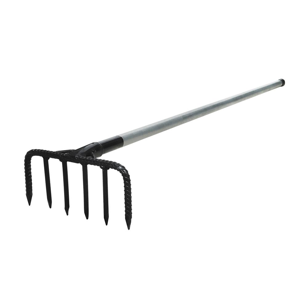 คราดเหล็ก 6 ซี่ พร้อมด้ามจับ DIAMOND 1.2 ม.