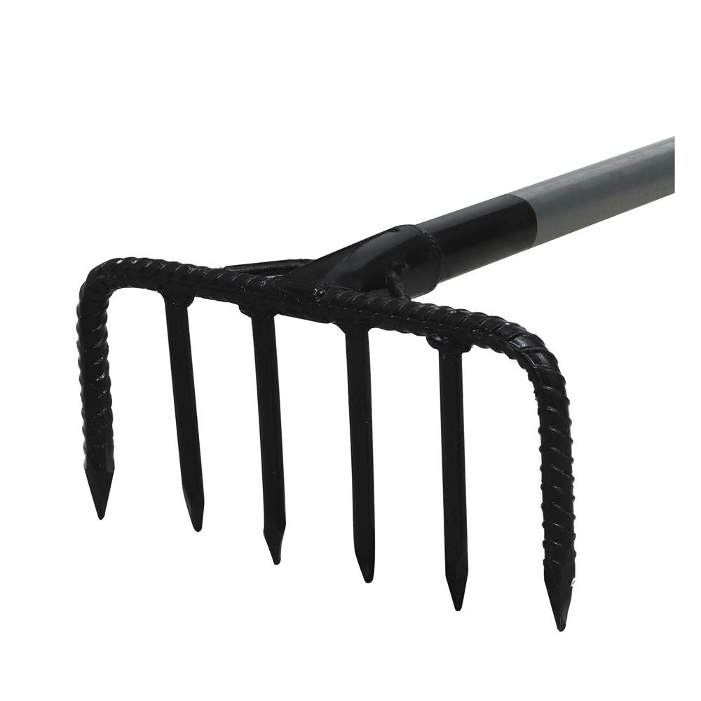 คราดเหล็ก 6 ซี่ พร้อมด้ามจับ DIAMOND 1.2 ม.