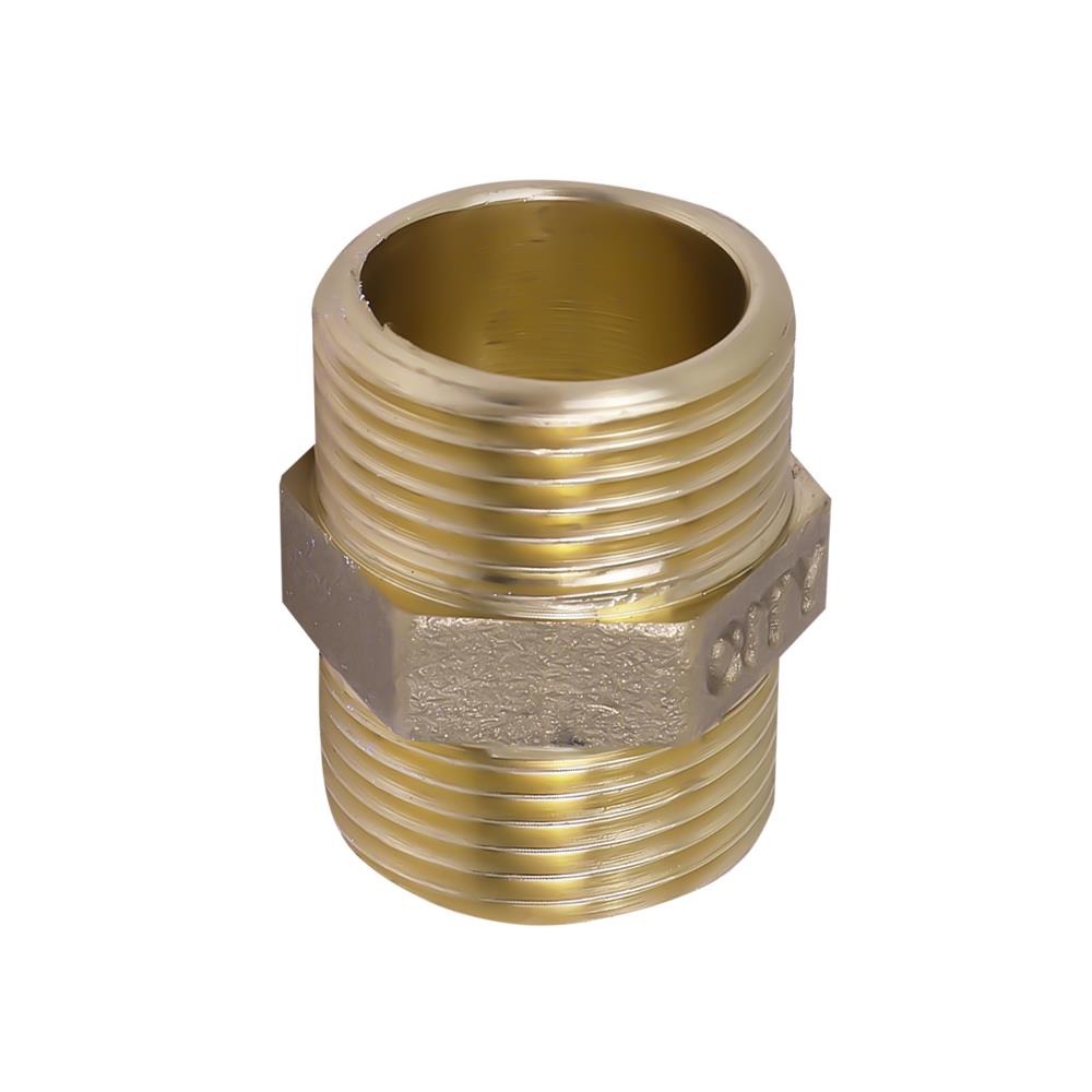 นิปเปิ้ลทองเหลืองเกลียวประปา CITY 3/4 นิ้ว